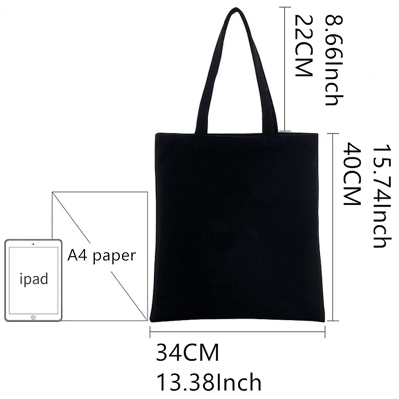 Digital Circus Shopping Bags Canvas Tote Bag Shoulder Bags Eco Friendly Reusable Cute School Tote Bag