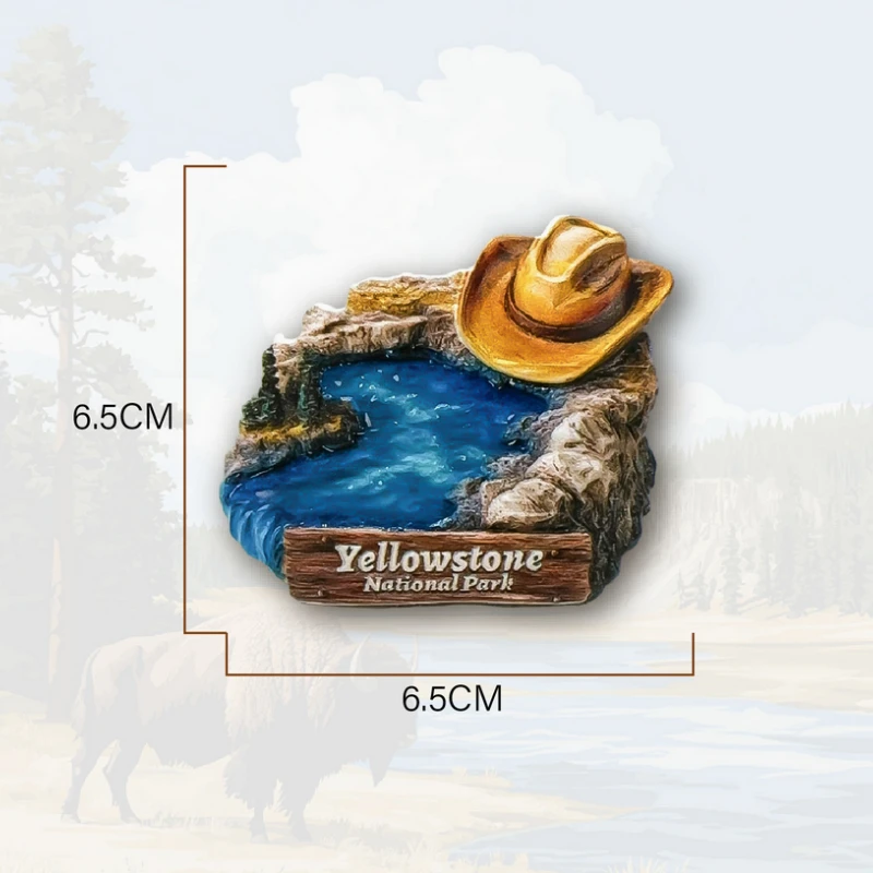 Kühlschrankaufkleber, Heimdekoration, San Francisco, Freiheitsstatue, New Yorker Ring, Route 66, Yellowstone Park, kanadisches Ahornblatt – Detail 18