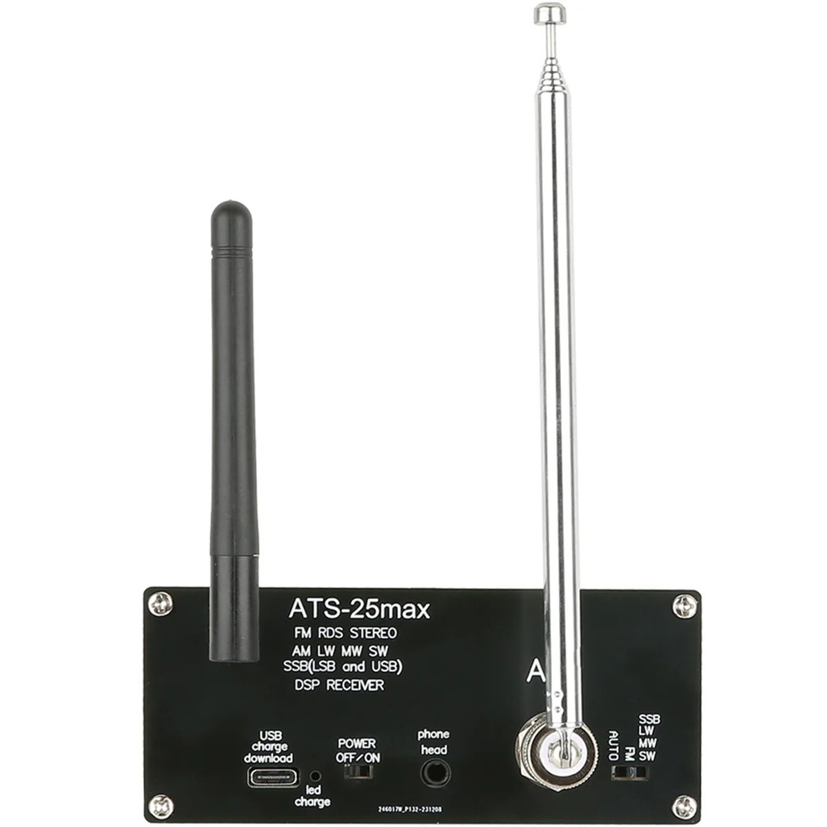 새로운 ATS25 Max Si4732 모든 대역 라디오 수신기 FM RDS AM LW MW SW SSB 수신기 (2.4 인치 터치 스크린 포함)