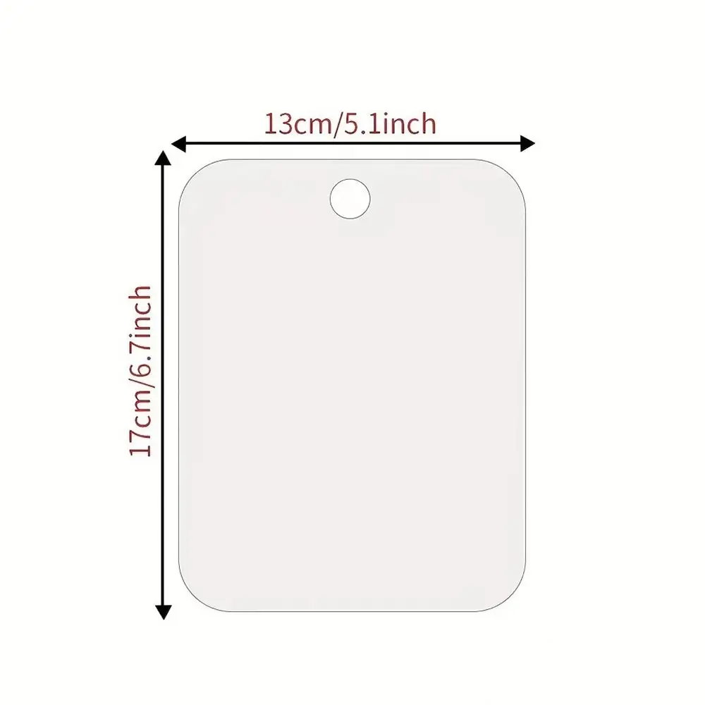 Shower Mirror for Shaving Fogless Bathroom No Fog Shaving Mirror Plexiglass Makeup Small Travel Camping Accessories