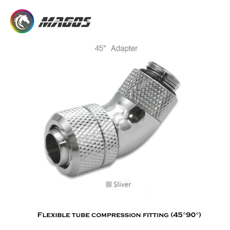 Angled 45 90 Degree + 9.5*12.7MM Hose Connector Compression Fitting For G1/4  3/8