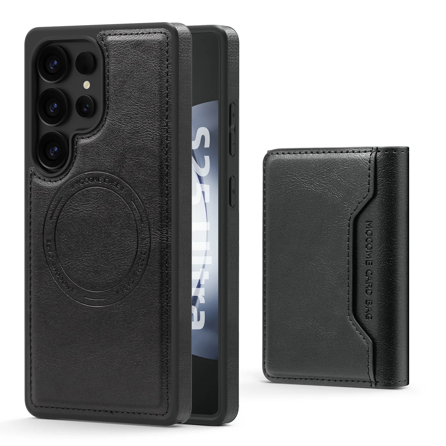 Premium Wireless Charging Phone Case with Card Holder and Protective Cover