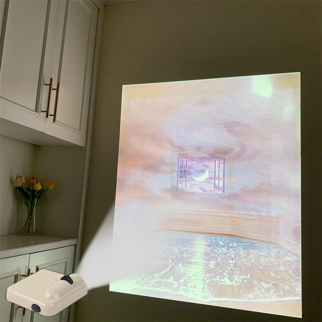 Party Backdrop Projection Lamp Birthday Party Background Wall Photo Props Landscape Projector Light Room Lights Decor