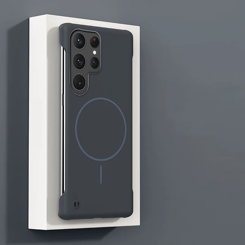 Ultra Slim Frameless Magnetic Wireless Charger-Compatible Phone Case