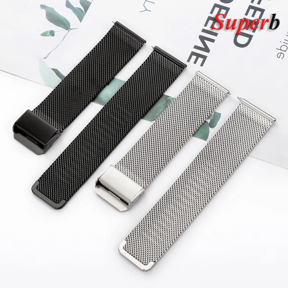 Elegant Milanese Loop Stainless Steel Mesh Bracelet Wristband