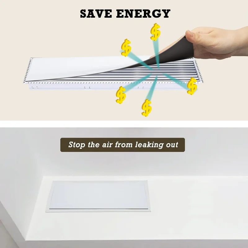 Strong Magnetic Vent Covers Home Floor Standard Air Registers 5.5&times;12 inch 1PCS Ventilation Cover Flexible Magnet Sheet air vent grille air vent cover ducting ventilation cover