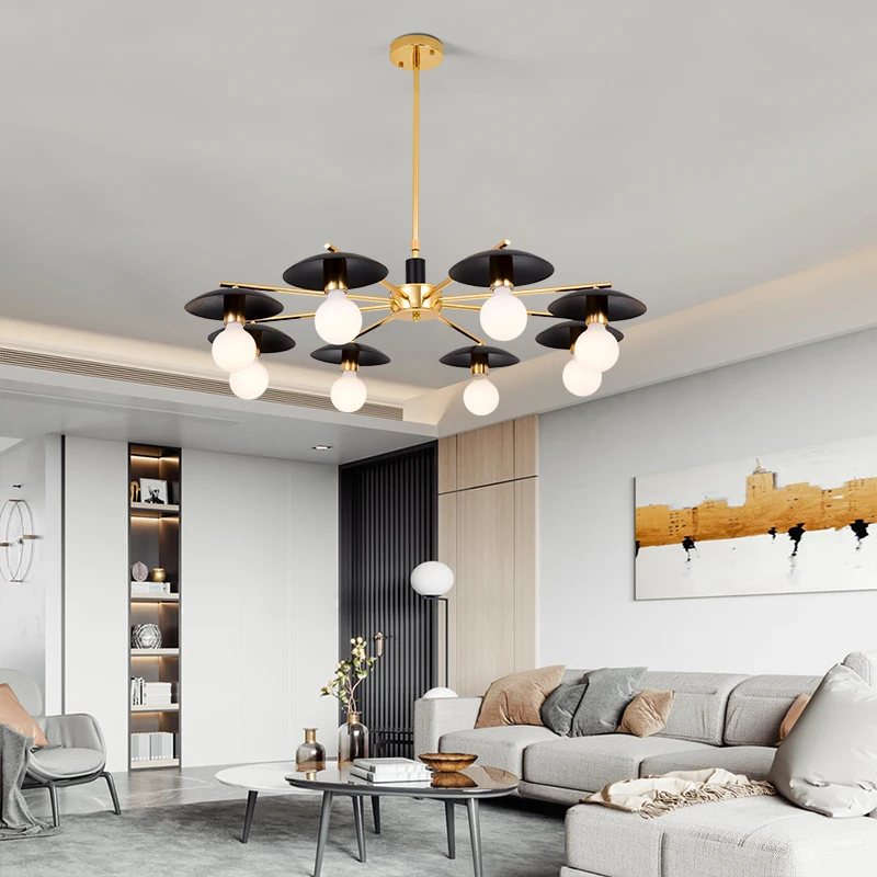 

Nordic Style Designer Chandelier Personality Creative Restaurant Study Room Decor Indoor Hanging Ceiling Bedroom Light Fixture