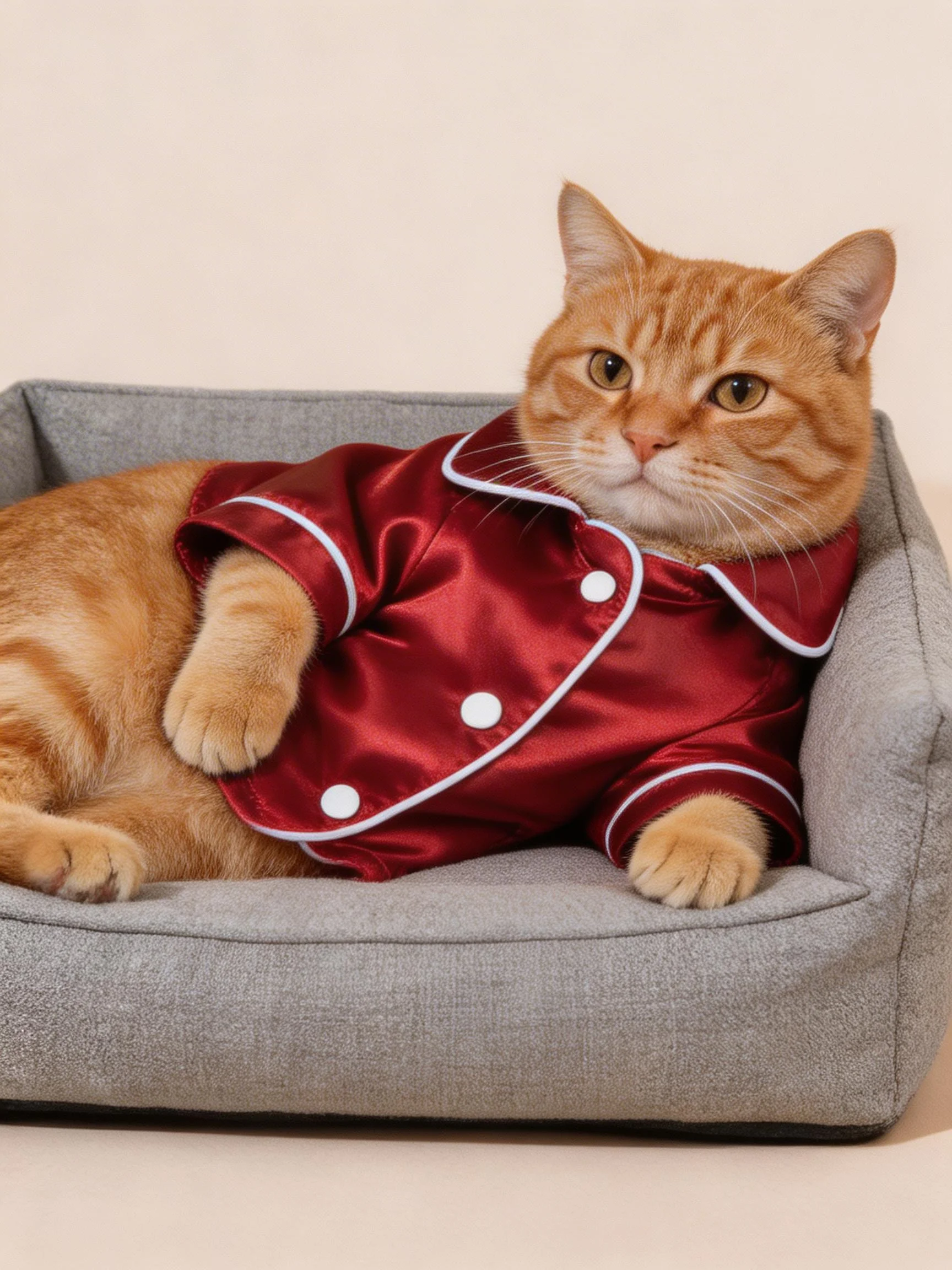 Comfortable Pet Pajamas Set With Flower Headpiece For Dogs And Cats_voghion.com