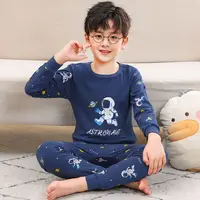 Baby Kids Pajamas Sets Cotton Boys Sleepwear Suit Winter Girls Pajamas Cartoon Cat Pijamas T-shirt+Pants 2pcs Children Clothing 4