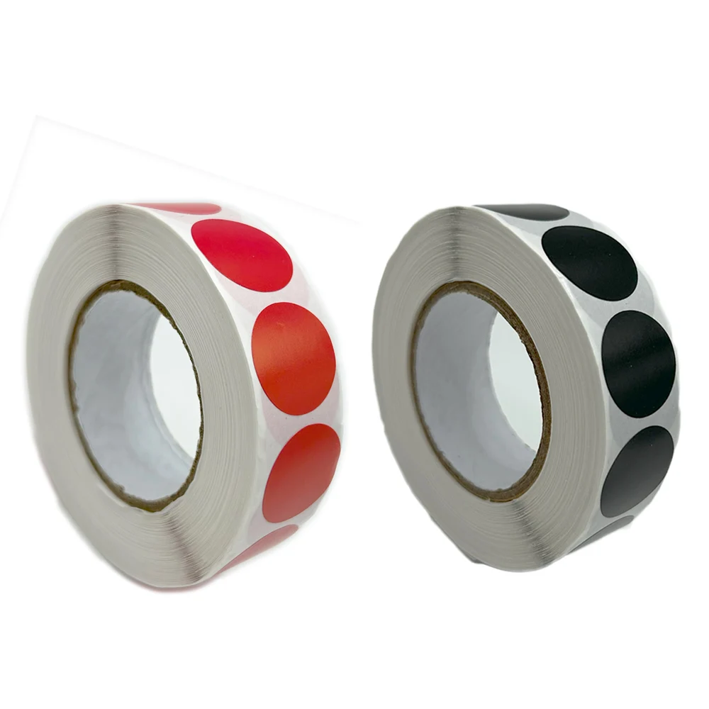 1,000-Piece Bullseye Shooting Target Plaster Stickers in Black and Red