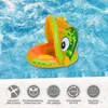 Baby Swimming Inflatable Float Cute Cartoon Swimming Ring With Sunshade Safe Bathing Summer Water Play Toys Children's Gifts 6