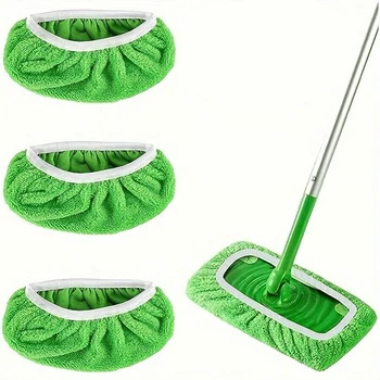 1/3/6pc Panno In Microfibra Mop Panni Per La Pulizia A Secco Riutilizzabili In Microfibra Mop Pad Verde Mobili Pavimenti Mop Lavabile straccio asciugamano 1