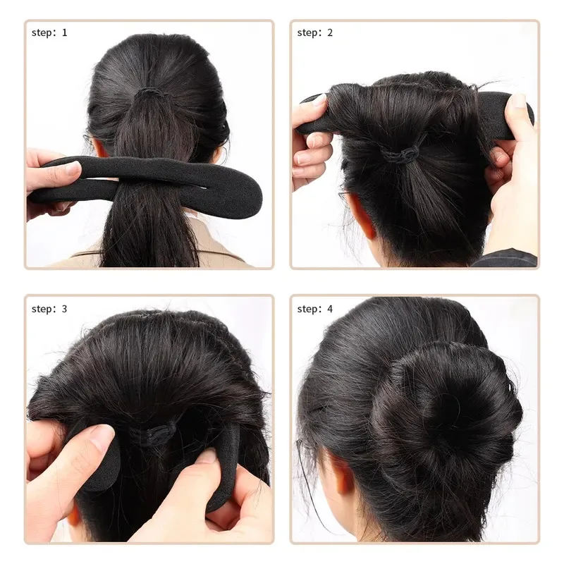 Curly Hair Styling Donut Bun Maker and Headband Tool