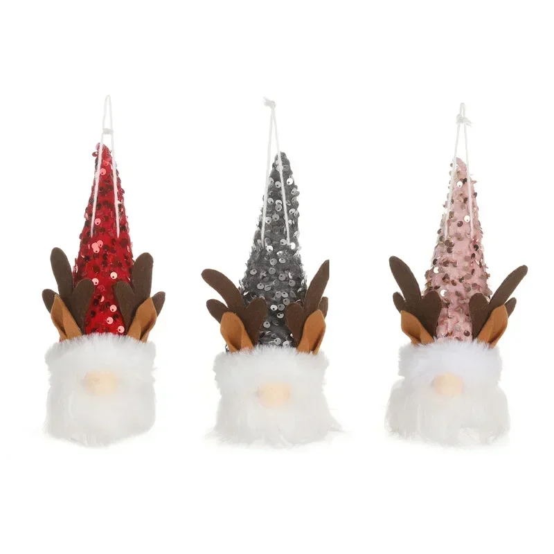 Christmas Ornaments Gnome Faceless Doll Toy Merry Xmas Tree Pendant Dector For Home Decoration Accessories New Year Gift