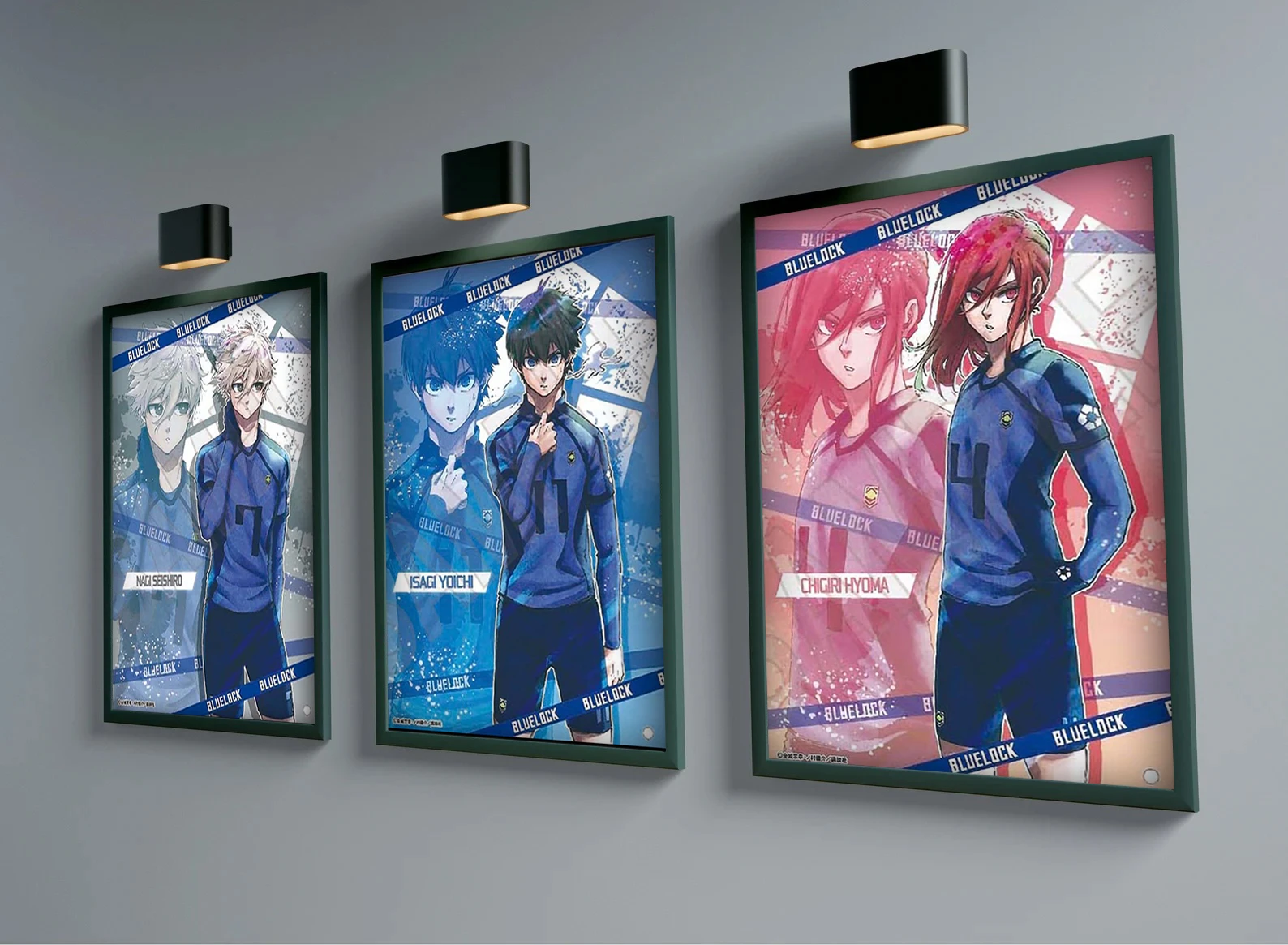 Anime Poster Blue Lock Isagi Yoichi Bachira Meguru Wall Scroll
