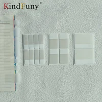 40/80/160 Sheets Transparent Sticky Notes Self-Adhesive Reading Annotation for Books Notepad Bookmarks Memo Pad Index Tabs 2