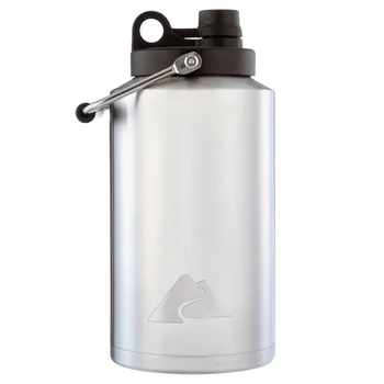 Stainless Steel Water Jug 128oz Insulated BPA-Free Lid Outdoors Adventure Adult Teen 1