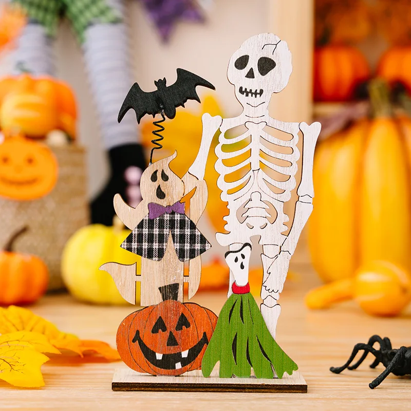 Fronha de Halloween de 45 x 45 cm desenho fofo coruja abóbora fantasma  carta impressão capa de almofada feliz Halloween decoração de festa de casa  (4 peças)