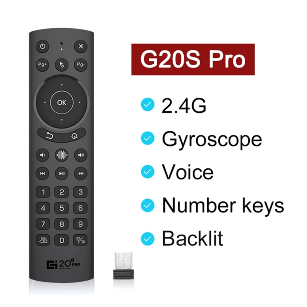 G20S PRO Voice Remote Wireless Replacement Remotes Keyboard With 6 Axial Gyroscope IR Learning Air Fly Mouse For Android H96 MAX