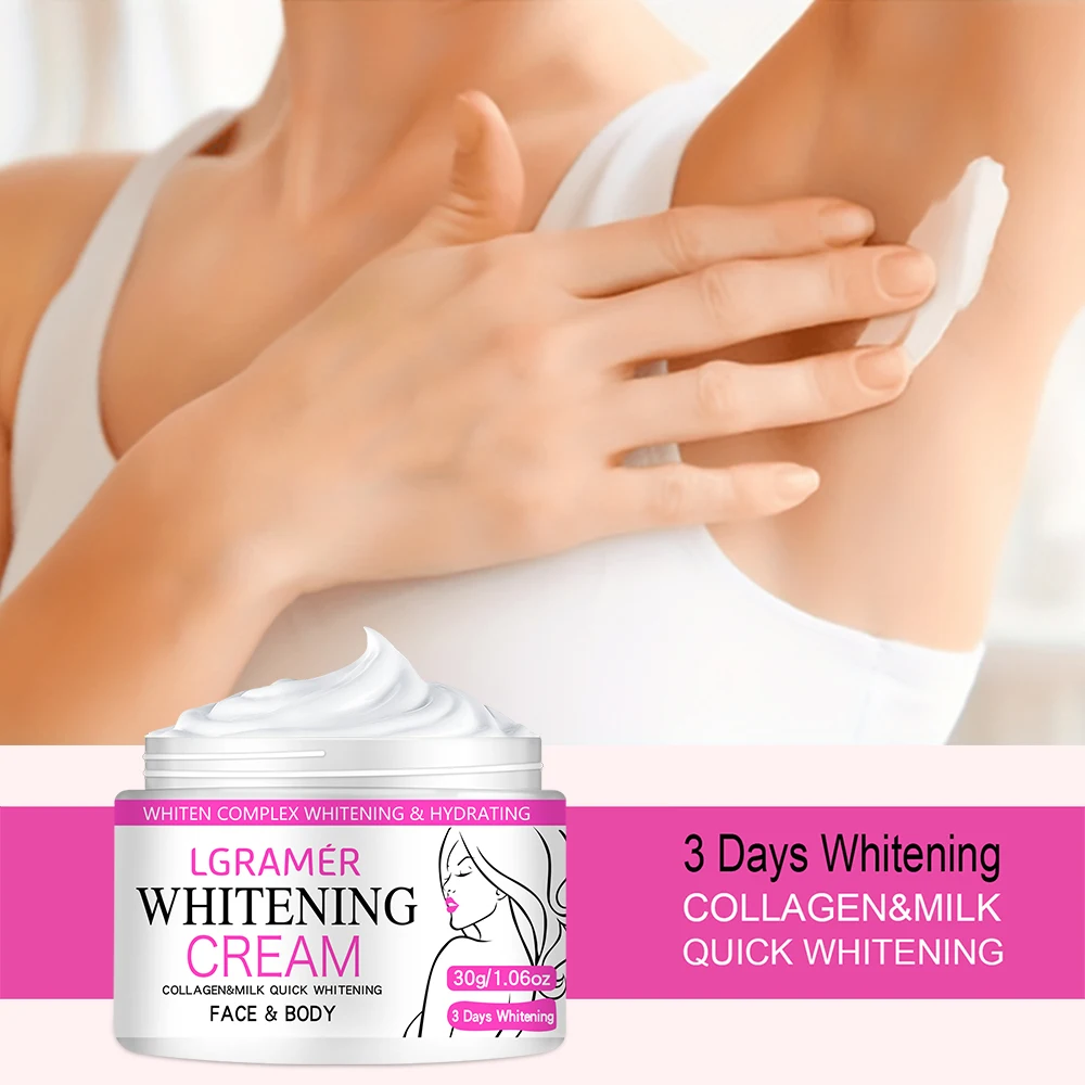 Whitening Face Cream Body Armpit Leg Knee Elbow Lighten Dark Spots Brighten Skin Tone Moisturizing Care Health Beauty Skin Care 2