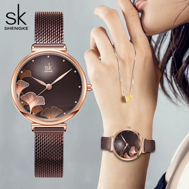 Shengke 0088 Rose Gold Black – Statement Watches