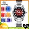 ADDIESDIVE Watch New AD2071 Top Brand Sappire Green Gradient Dial Luxury NH35 Automatic Watch Waterproof 100m Leisure Men Watch 1