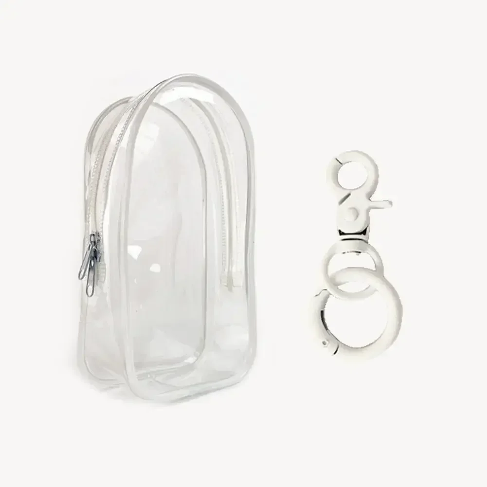 Vibrant Clear Protective Organizer Box with Keychain
