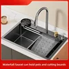 Steel Kitchen Sink Household Large Single Slot Table Basin Vegetable Basin Stainless Steel Sink Nano Coating Thickened Stainless 1