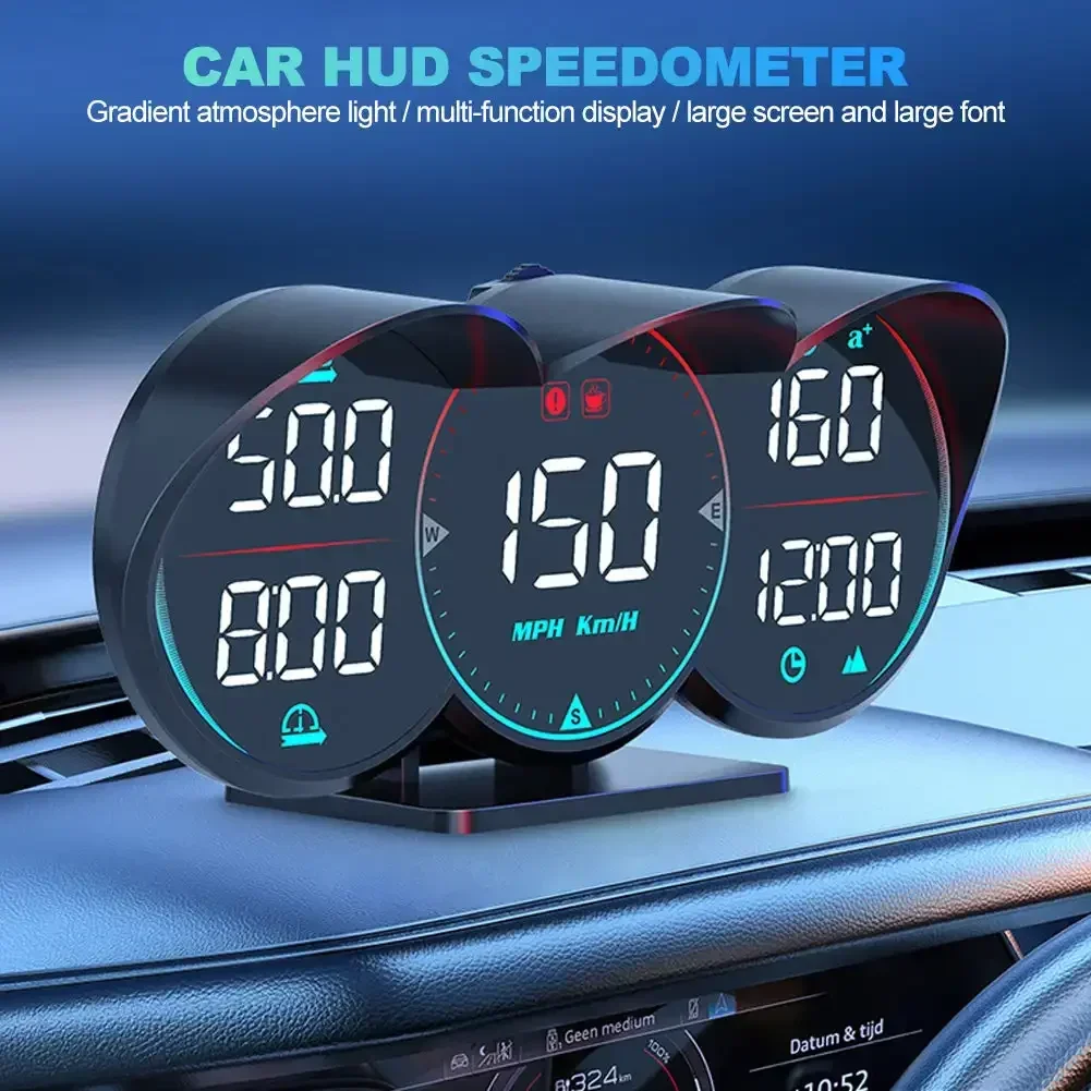  HUD GPS + Beidou Ĩ  ÷, LCD ӵ,   µ ˶,  跮,  , DC 12V