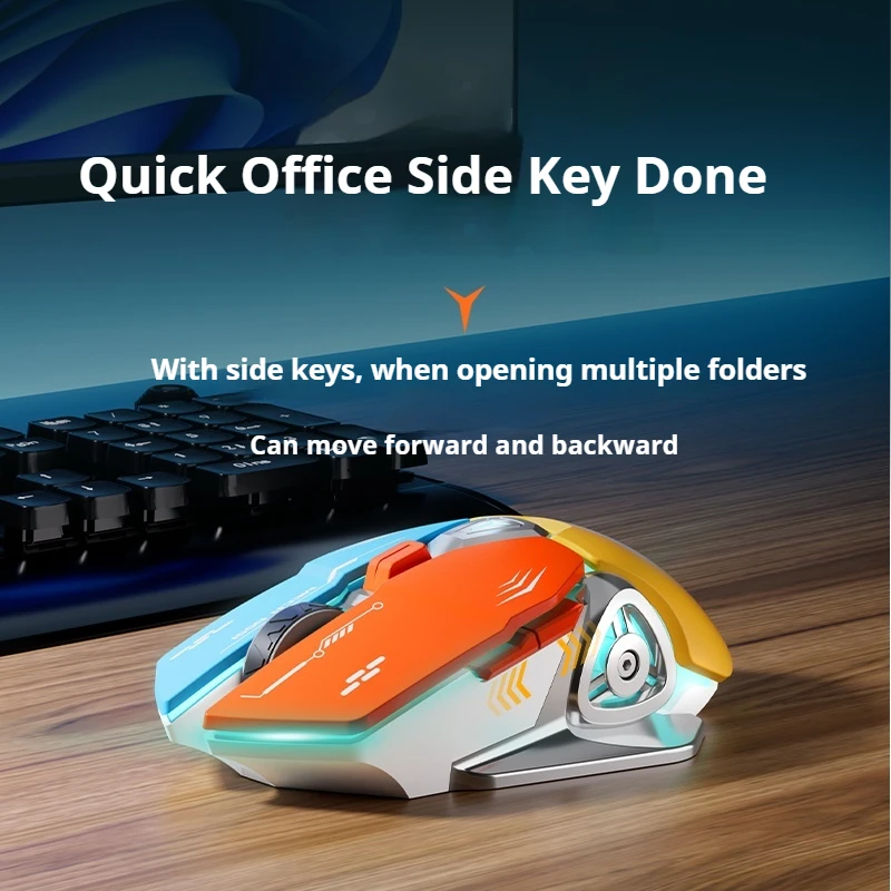 Mouse Wireless Gaming Mouse 54g Lightweight Paw3395 8khz Poll Rate 26000dpi Ultimate Optical Sensor, Laptop Desktop Computer