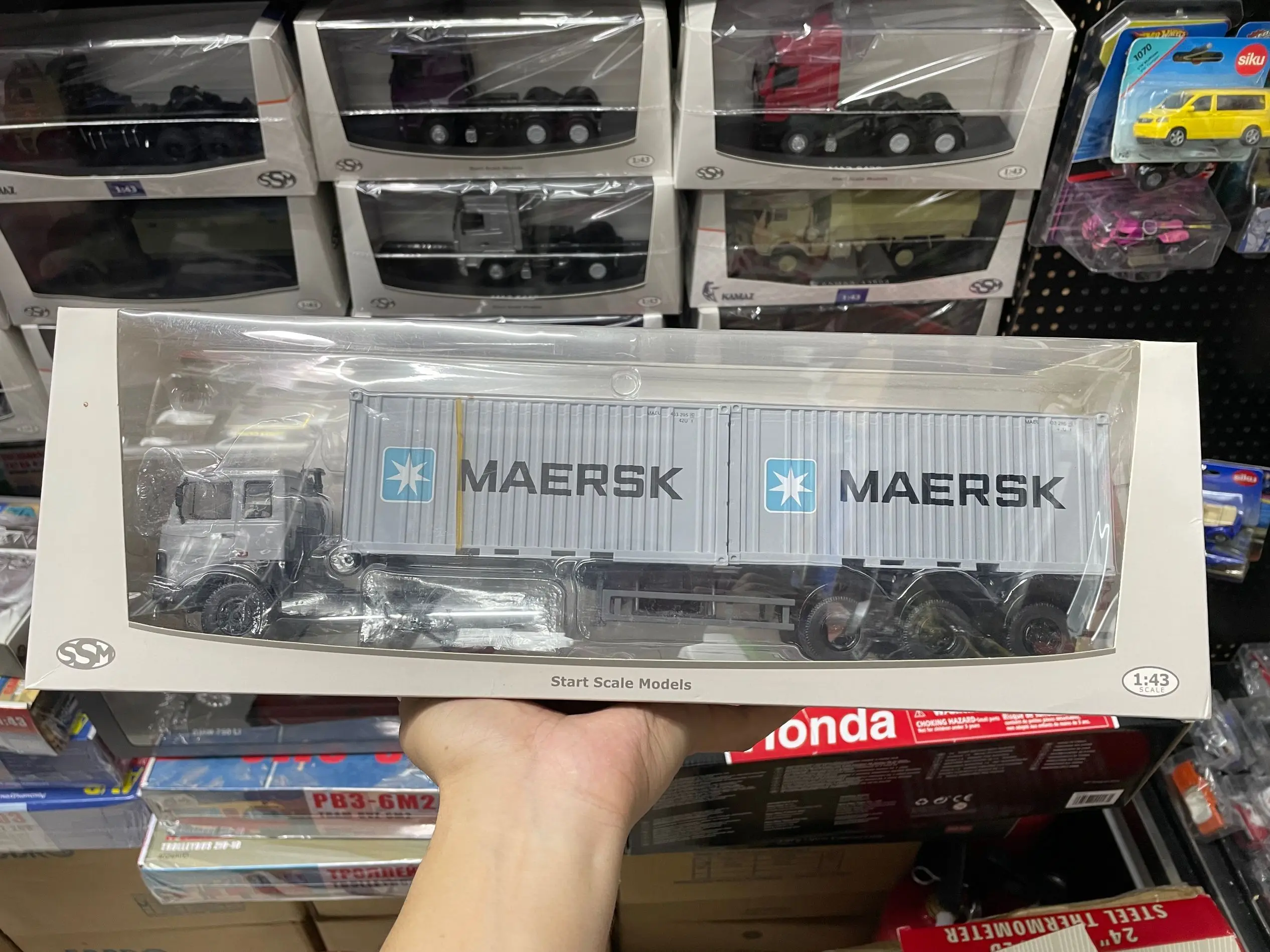 

Стартовые модели в масштабе SSM 1/43, литье под давлением, модель контейнерного грузовика, новинка в коробке