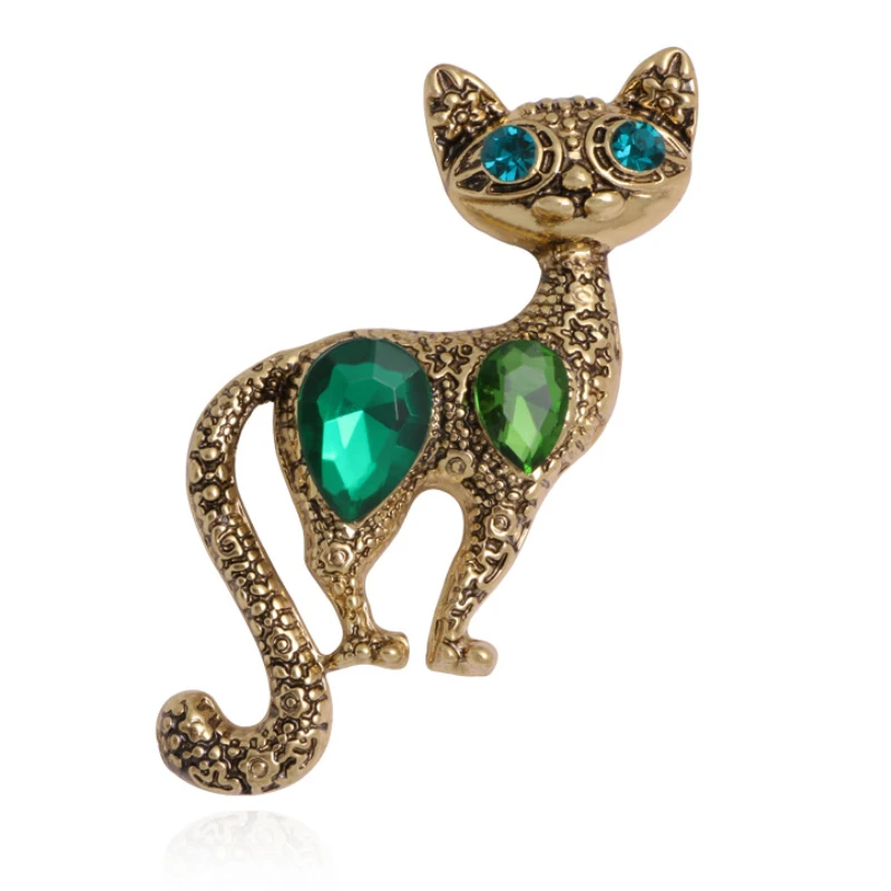 Vintage Cats Brooches Jewelry Pin Women Suit Accessories Cat Brooch