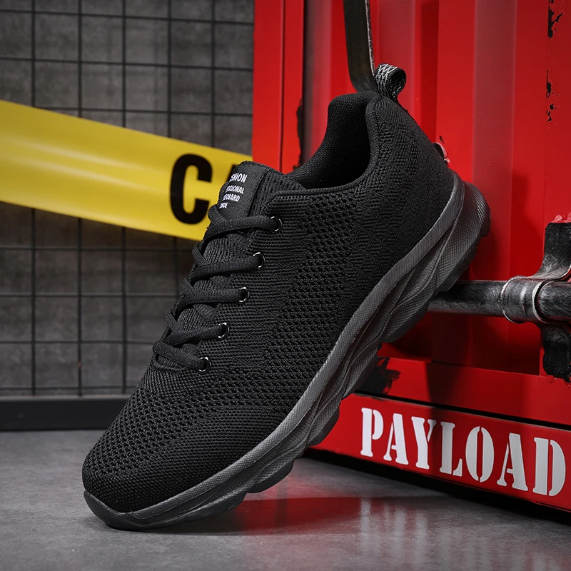 Man Running Sneakers Breathable Sports Shoes for Men Lightweight Wear-resistant Anti Slip Walking Shoes Outdoor Casual Sneakers