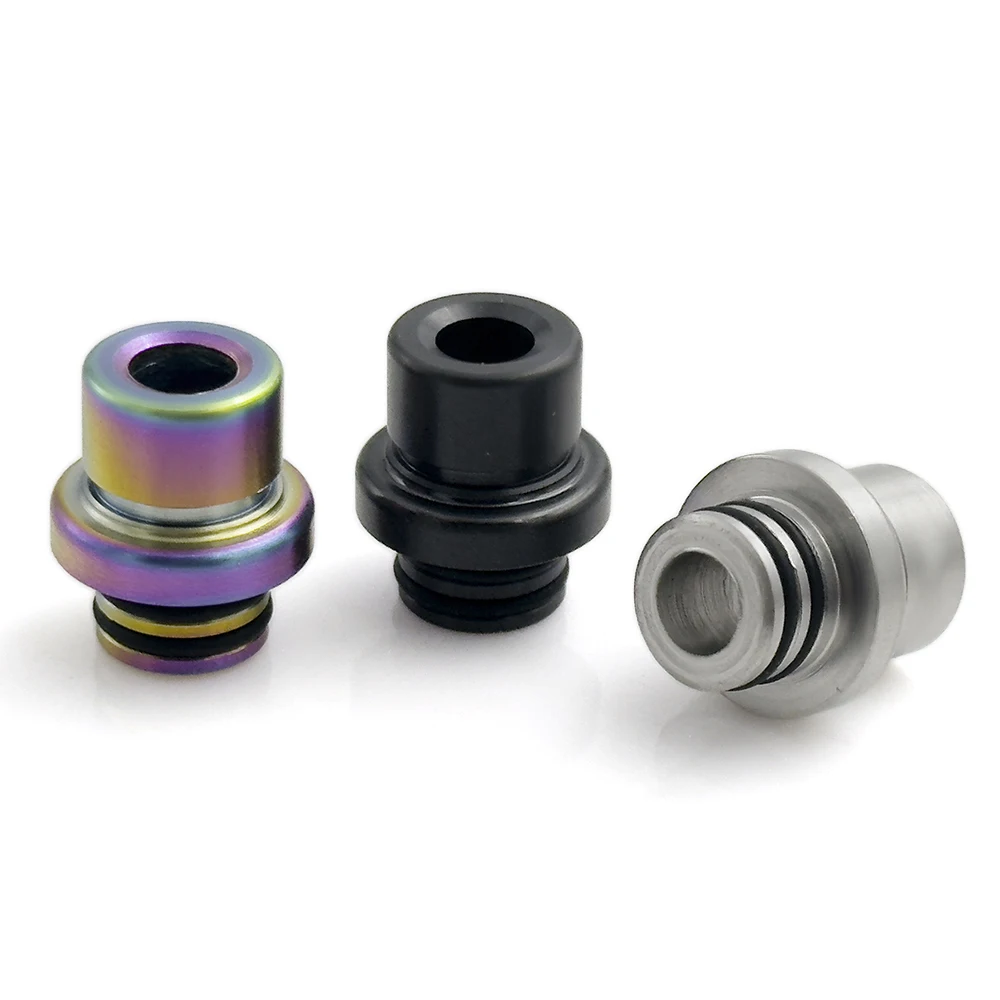510 Drip Stainless Steel Short Cover for Nozzle Pipette Dripper Straw Joint Coffee Mod Machine Favors