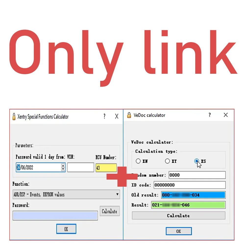 2022 Hot Keygen Xentry Special Functions Calculator & FDOK VeDoc Calculator 2018 English version car software for M ercedes-Benz car battery reader Diagnostic Tools