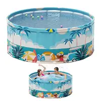 90/120/160cm pliable enfants piscine pataugeoire enfants piscine bébé encadré piscines bain pour animaux de compagnie enfant bassin piscine pour animaux de compagnie chien baignoire 1