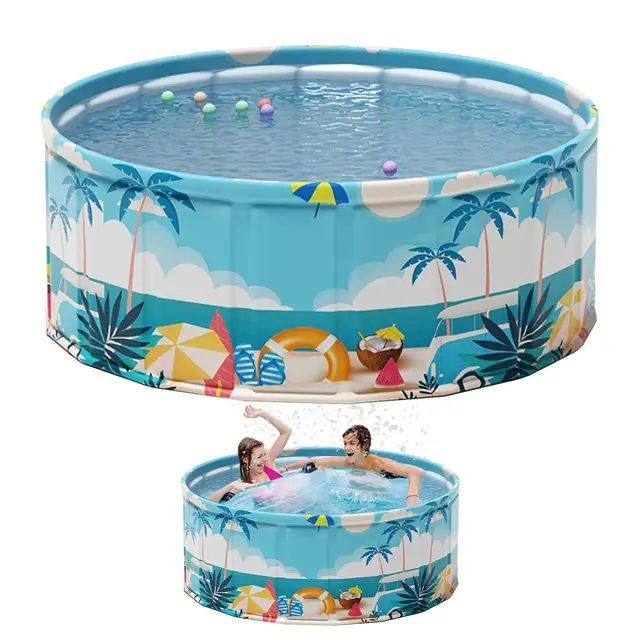 90/120/160cm pliable enfants piscine pataugeoire enfants piscine bébé encadré piscines bain pour animaux de compagnie enfant bassin piscine pour animaux de compagnie chien baignoire 1