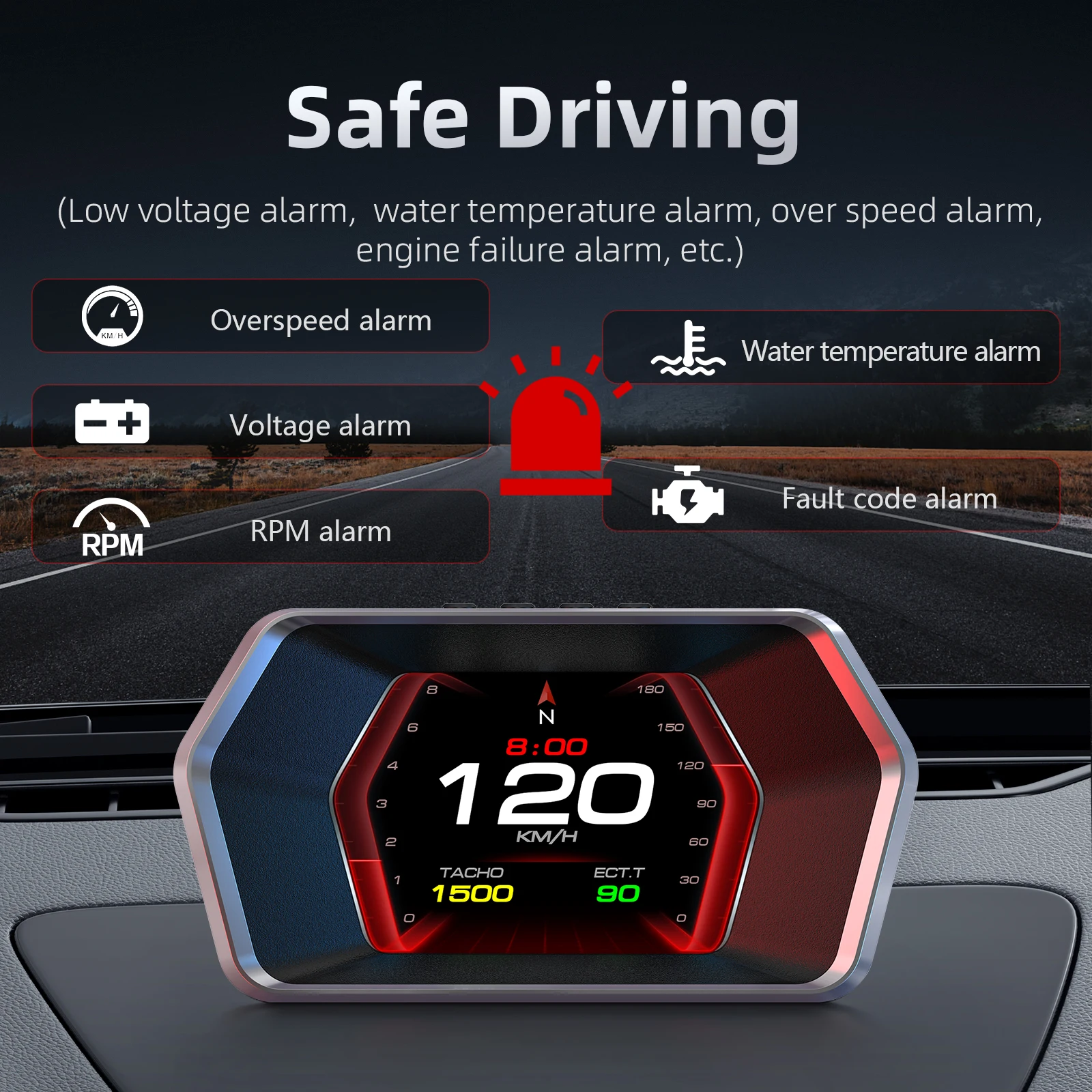 OBD  ÷ Ʈ  GPS ӵ,  溸,  RPM , º ǻ, ڵ ׼, P17