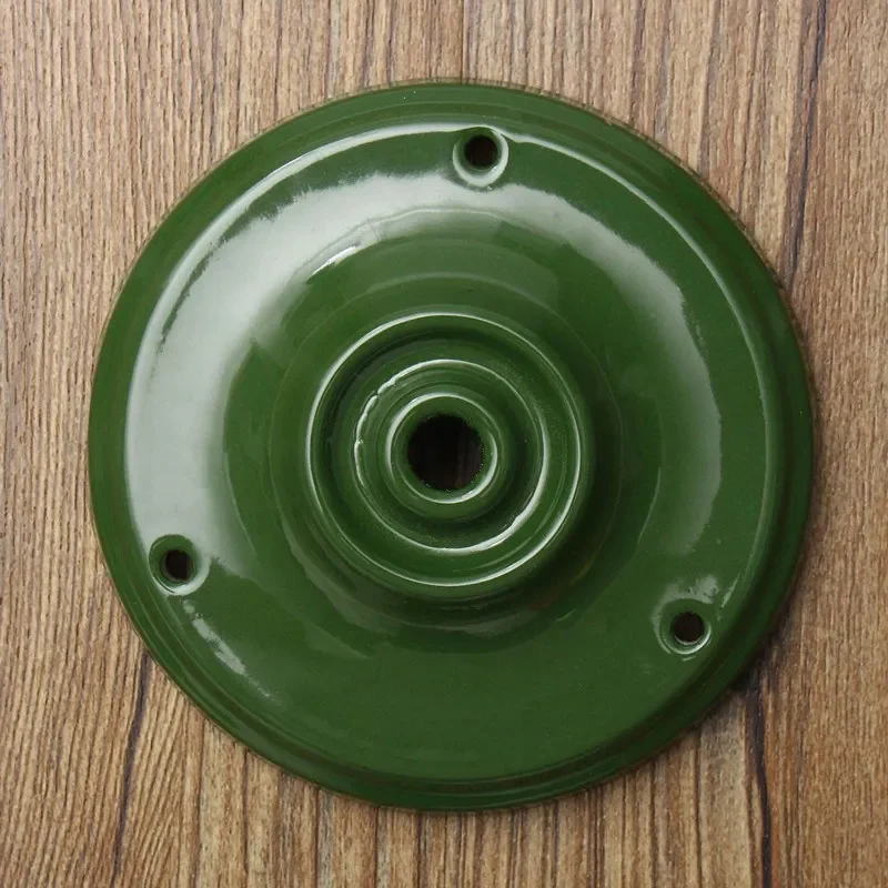 Elegant Ceramic Pendant Lamp Base - Porcelain Ceiling Plate & Chassis