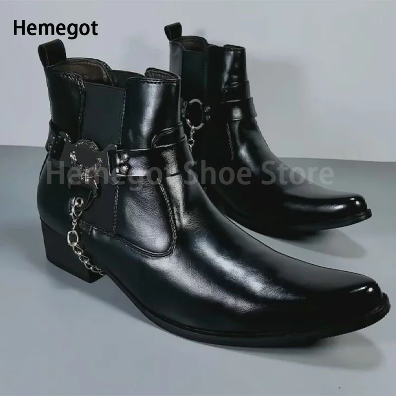 

Chelsea Boots Men's British Short Boots Cowboy Boots Short Boots Autumn and Winter Leather Boots Hair Stylist Korean Boots Men