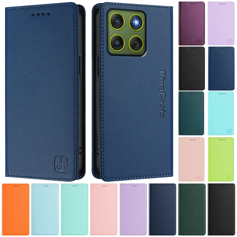 Premium Wallet Card Slots Case with Magnetic Closure for Motorola Edge 70 - Deluxe Flip Cover
