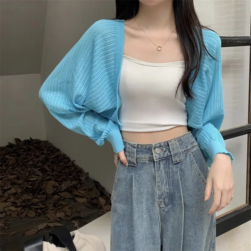 여성용 오픈 프론트 볼레로 슈러그 가디건, 크롭 캐주얼 볼레로, 일상 데이트 나이트 파티, 단색