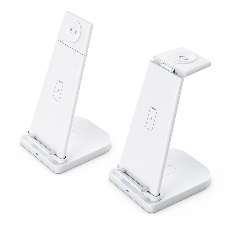 

15W Wireless Charger Stand For IPhone 14 13 12 11 XR 8 Apple Watch 3 In 1 Qi Fast Charging Dock Station for Airpods Pro IWatch 7