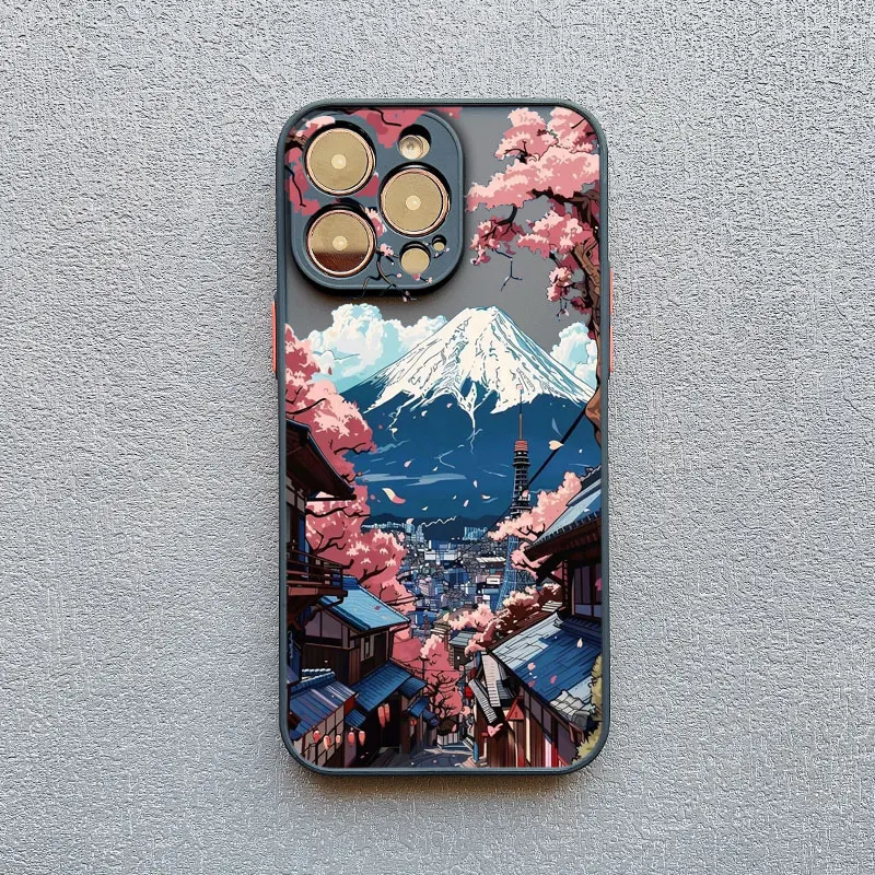 Mount Fuji Street View Phone Case Cover