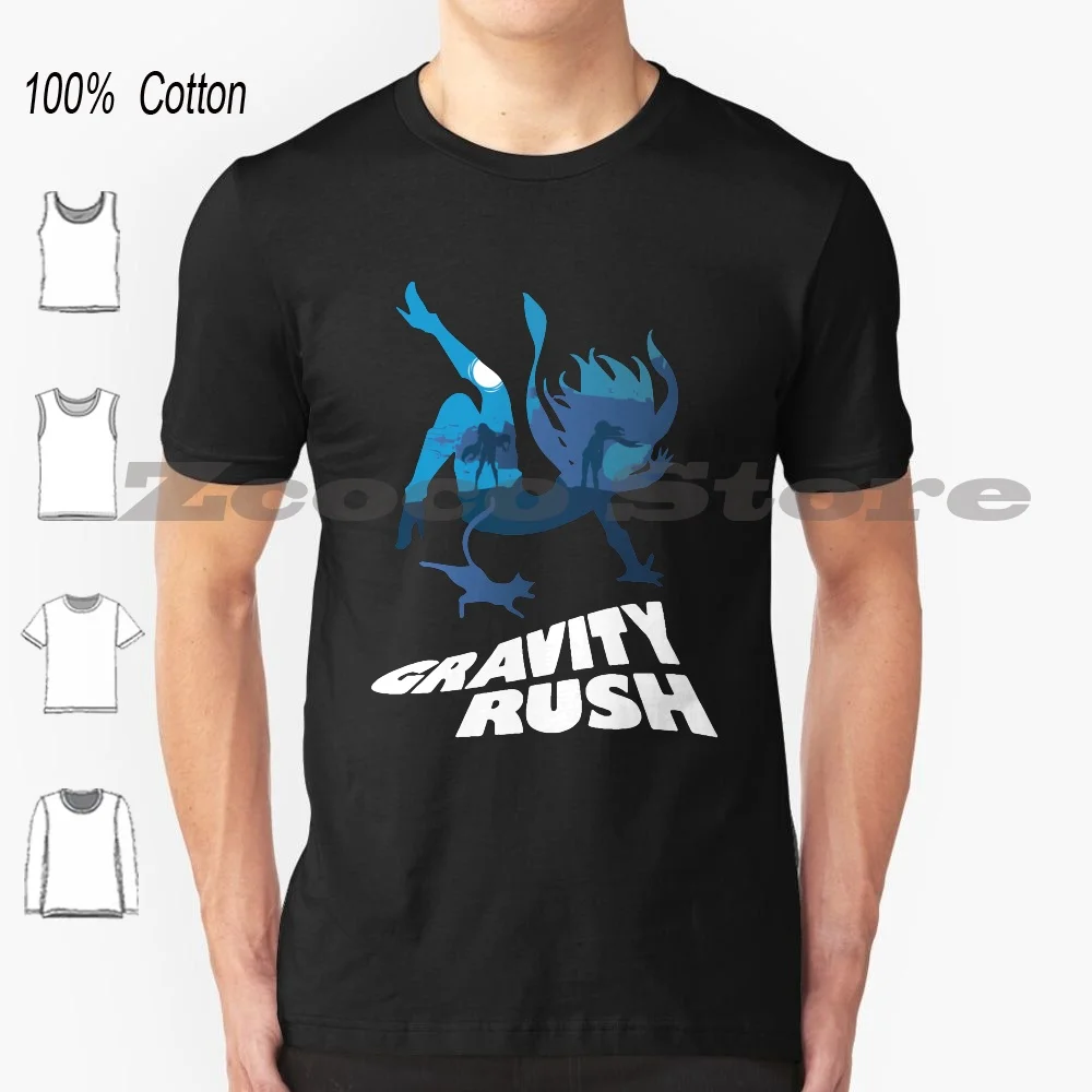 Maglietta Gravity Rush 100% Cotone Confortevole Ps Vita Playstation Ps4 Playstation 4 Gravityrush Gravity Rush Di Alta Qualità