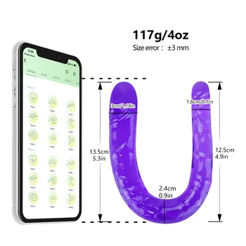 Double Long Realistic Dildos Cock Lesbian Vaginal Anal Plug Flexible Soft Jelly Fake Penis For Women Dildos Sex Toys Horse Dildo 3