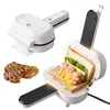 Sandwich Maker Mini Baking Pan Spill Proof Bread Hot Dog Toaster Double Sided Panini Press Non Stick for Breakfast 2