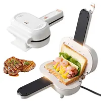 Sandwich Maker Mini Baking Pan Spill Proof Bread Hot Dog Toaster Double Sided Panini Press Non Stick for Breakfast 2
