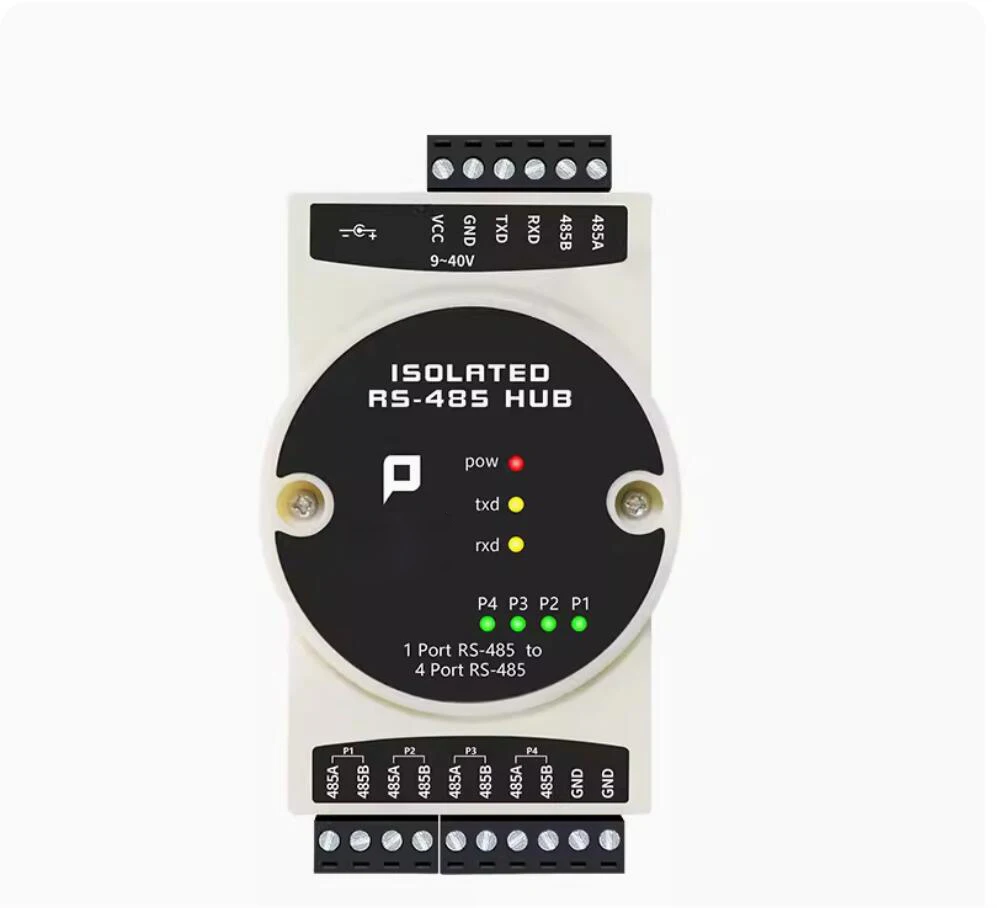 485 Repeater Industrial Photoelectric Isolation Hub 4Channel RS485 ...