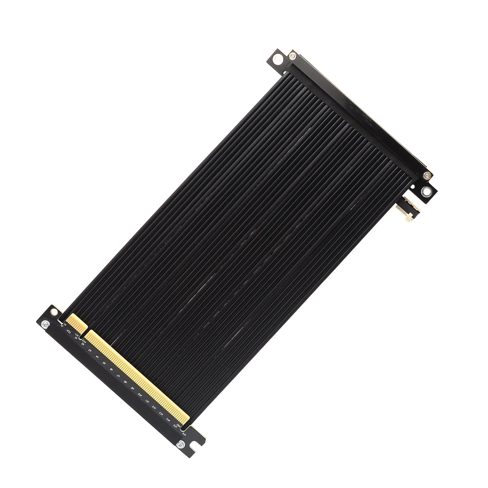 Nova Gen4 Pcie Riser Cabo Pci Express 4.0x16 Duplo Reverso de Alta Velocidade Gpu Extensão Adaptador Itx a4 Rtx 3090 pc Placa Gráfica Cabos de computador e conectores - Imagem 4